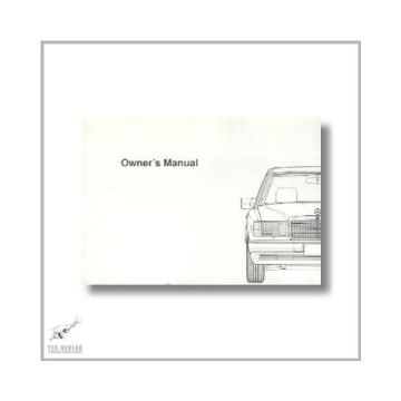 Mercedes-Benz 300 D 2,5 Turbo (84>) Owner`s Manual 1990
