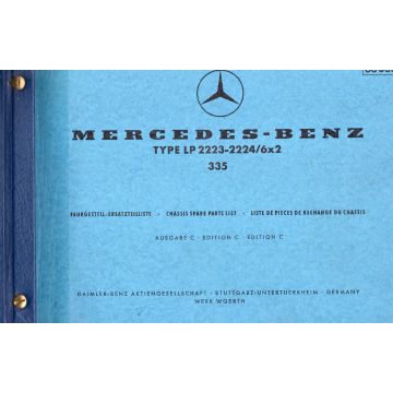 Mercedes Benz 2223-2224/6x2 335 (1972) Fahrgestell Ersatzteilliste Ausgabe C