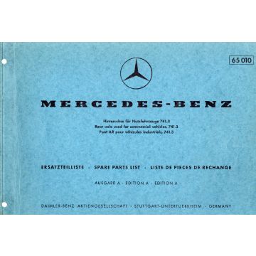 Mercedes Benz 741.3 (1971) Ersatzteilliste 