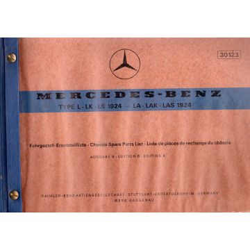 Mercedes Benz L-LK-LS-1924 (1971) Fahrgestell Ersatzteilliste Ausgabe B
