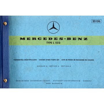 Mercedes Benz L 1513 (1969) Fahrgestell Ersatzteilliste 