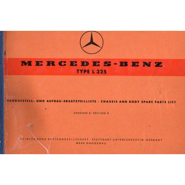 Mercedes Benz  L 325(1956) Fahrgestell und Aufbau Ersatzteilliste
