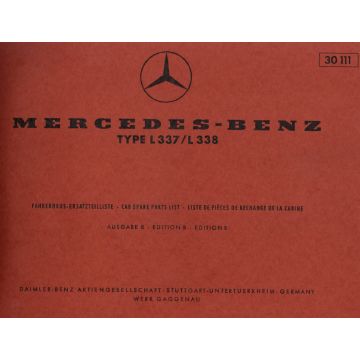 Mercedes Benz L 337 / 338 (1969) Sonderausführungs Verzechnis
