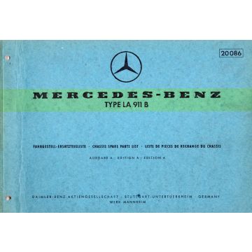 Mercedes Benz La 911 B (1968) Fahrgestell Ersatzteilliste Ausgabe A