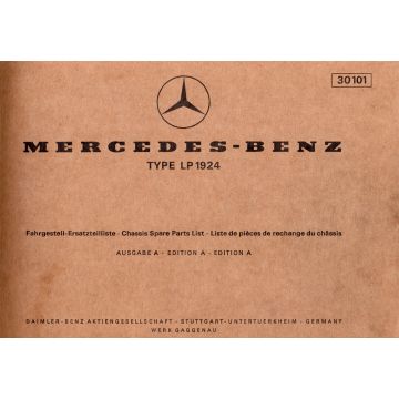 Mercedes Benz LP 1924 (1969) Fahrgestell Ersatzteilliste 