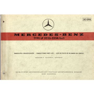 Mercedes Benz LP 2223-2224 /6x2 (1969) Fahrgestell Ersatzteillste Ausgabe B
