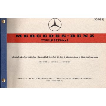 Mercedes Benz LP 2223 / 6 x 2 (1968) Fahrgestell und Aufbau Ersatzteilliste 