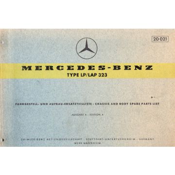 Mercedes Benz LP LAP 323 (1961) Fahrgestell und Aufbau Ersatzteilliste Ausgabe A