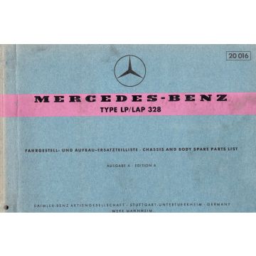 Mercedes Benz LP LAP 328 (1961) Fahrgestell und Aufbauersatzteilliste Ausgabe A