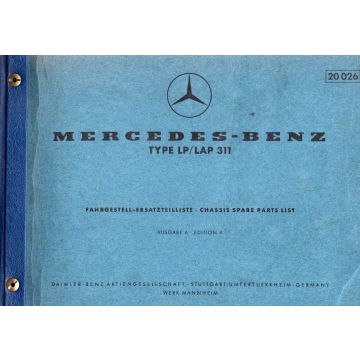 Mercedes Benz LP/Lap 311 (1961) Fahrgestell Ersatzteilliste Ausgabe A 