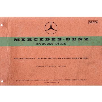 Mercedes Benz LPS 2020 (1967) Fahrgestell Ersatzteilliste Ausgabe B 