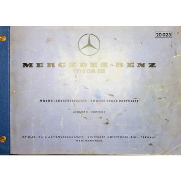 Mercedes Benz OM 321 (1961) Motor Ersatzteilliste