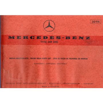 Mercedes Benz OM 326 (1970) Motor Ersatzteilliste