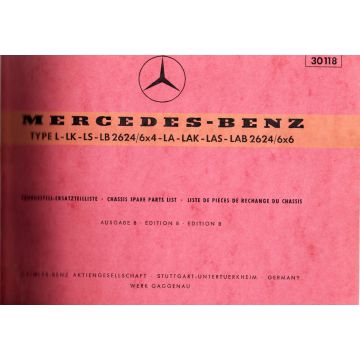 Mercedes Bnez  L - LK -LS -LB (1971) Fahrgestell Ersatzteilliste