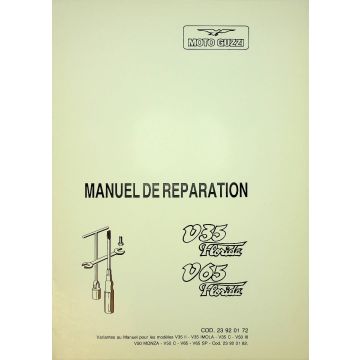 Moto Guzzi V35 / V 65 Florida (1986-1994) Manuel de Reparation