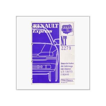 Renault Express E7J 728 , 773 , F 8Q640 - Werkstatthandbuch Nachtrag
