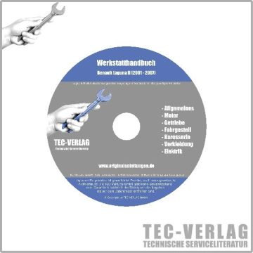Renault Laguna II, Typ G (01-07) - Werkstatthandbuch Reparaturanleitung CD