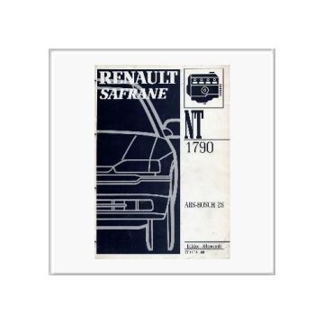 Renault Safrane Neues ABS 2 E Bosch - Werkstatthandbuch Nachtrag 1996
