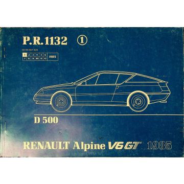 Renault Alpine V6 GT (1985) Ersatzteilkatalog