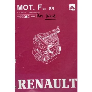 Renault F8M / F8Q  Reparturhandbuch Diesel Motor  (1988)