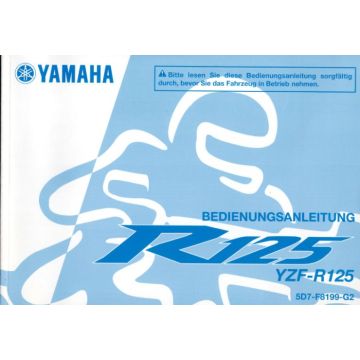 Yamaha YZF 125 (2014-2016) Bedienungsanleitung