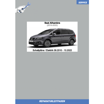 Seat Alhambra (2015-2022) Schaltpläne / Elektrik 09.2010 - 10.2022 komplett