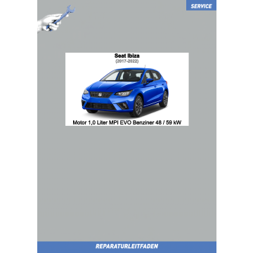 Seat Ibiza 5 (2017 ➤) Reparaturleitfaden Motor 1,0 Liter MPI EVO Benziner 48 / 59 kW