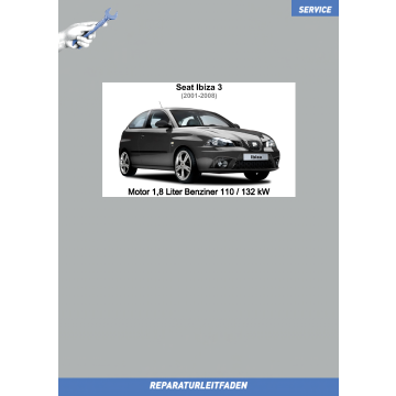 Seat Ibiza 3 (2001-2008) Reparaturleitfaden Motor 1,8 Liter Benziner 110 / 132 kW