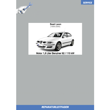 Seat Leon 1 (1999-2006) Reparaturleitfaden Motor 1,8 Liter Benziner 92 / 110 kW