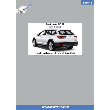 Seat Leon 3 ST Sportstourer (2012-2020) Reparaturleitfaden Kardanwelle und hinterer Achsantrieb