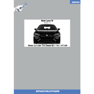 Seat Leon 4 (2020 ➤) Reparaturleitfaden Motor 2,0 Liter TDI Diesel 85 / 110 / 147 kW