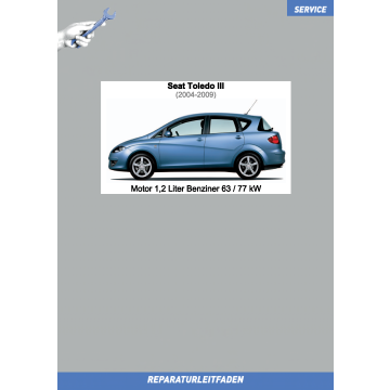 Seat Toledo 3 (2004-2009) Reparaturleitfaden Motor 1,2 Liter Benziner 63 / 77 kW