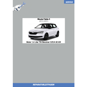 Skoda Fabia 3 (2014-2021) Reparaturleitfaden Motor 1,4 Liter TSI Benziner CZCA 92 kW