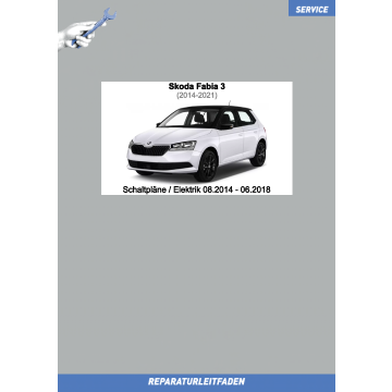 Skoda Fabia 3 (2014-2018) Schaltpläne / Elektrik 08.2014 - 06.2018