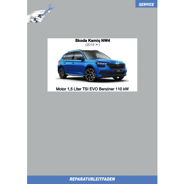 Skoda Kamiq (2019 ➤) Reparaturleitfaden Motor 1,5 Liter TSI EVO Benziner 110 kW