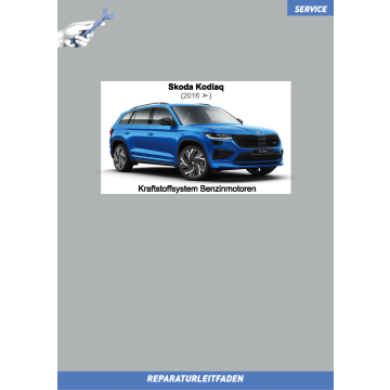 Skoda Kodiaq (2016 ➤) Reparaturleitfaden Kraftstoffversorgung Benzinmotoren