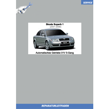 Skoda Superb 1 (2001-2008) Reparaturleitfaden Automatikgetriebe 01V 5-Gang