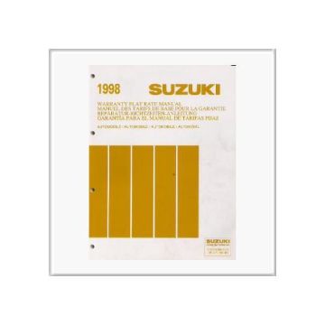 Suzuki Automobile - Reparatur Richtzeiten Katalog