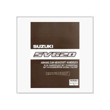 Suzuki Vitara SV 620 - Werkstatthandbuch Anhang 99501-85F20-01G