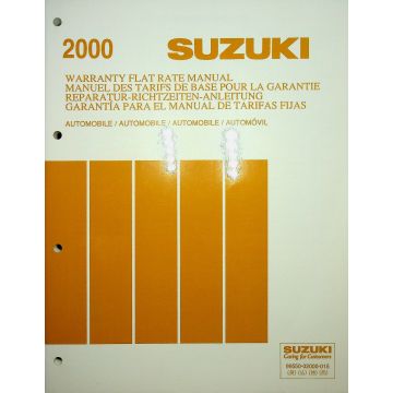  Suzuki Automobile - Richtzeiten Katalog 2000