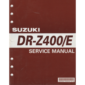 Suzuki DR - Z 400 E (1999) Wartungsanleitung