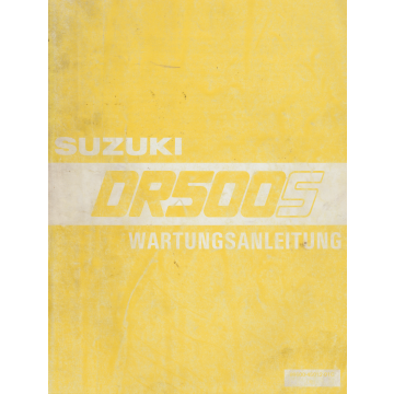 Suzuki GR 500 S (1981)  Wartungsanleitung