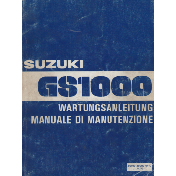 Suzuki GS 1000 (1978) Wartungsanleitung