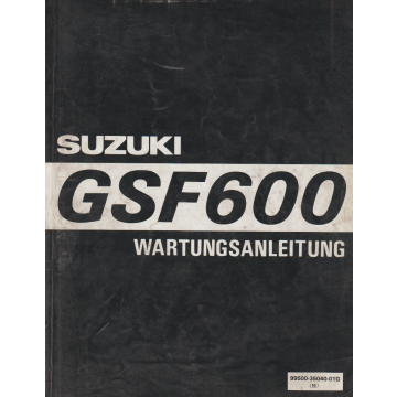 Suzuki GSF 600 (1995) Wartungsanleitung