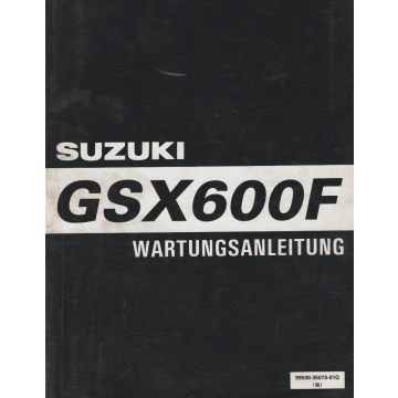 Suzuki GSX- 600 (1997) Wartungsanleitung