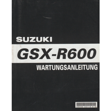 Suzuki GSX- 600 (2008) Wartungsanleitung