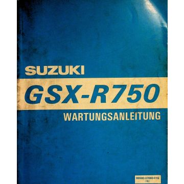 Suzuki GSX R 750 (1995) Wartungsanleitung