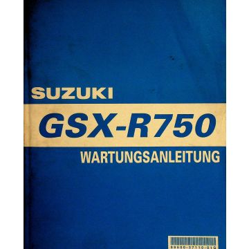 Suzuki GSX R 750 (2000) Wartungsanleitung