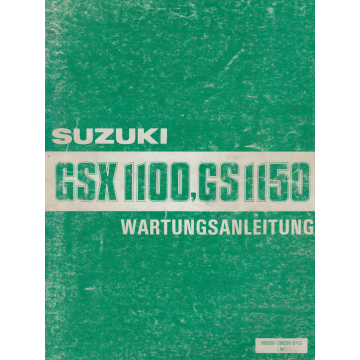 Suzuki GSX 1100 / GS 1150 (1984) Wartungsanleitung 