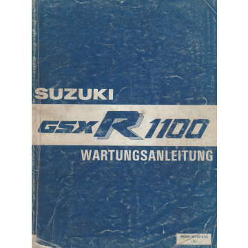 Suzuki GSX R 1100 (1986-1988) Wartungsanleitung